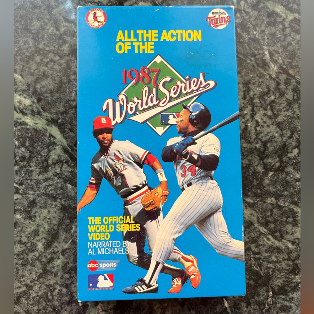 All the action of the 1987 World Series VHS, ABC Sports Minnesota Twins Baseball